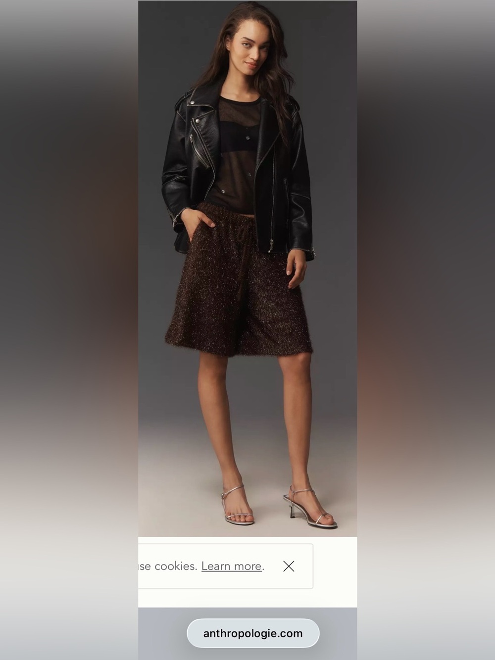 NWOT Anthro Maeve Shorts & Glamorous 100% Cashmere Tahari sweater SMALL - Picture 9 of 11